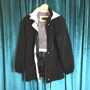 Black and Tan Rain Jacket